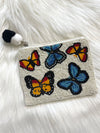 Butterfly Seed Bead Coin Purse