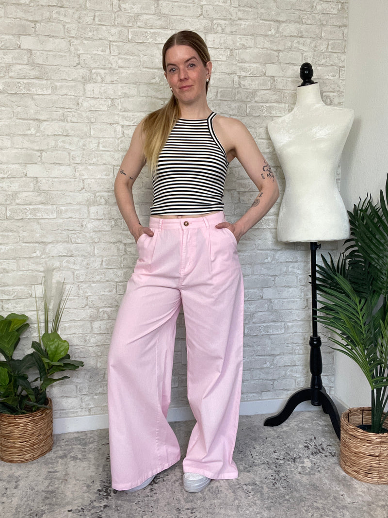 Ostra Wide-Leg Trouser Pink