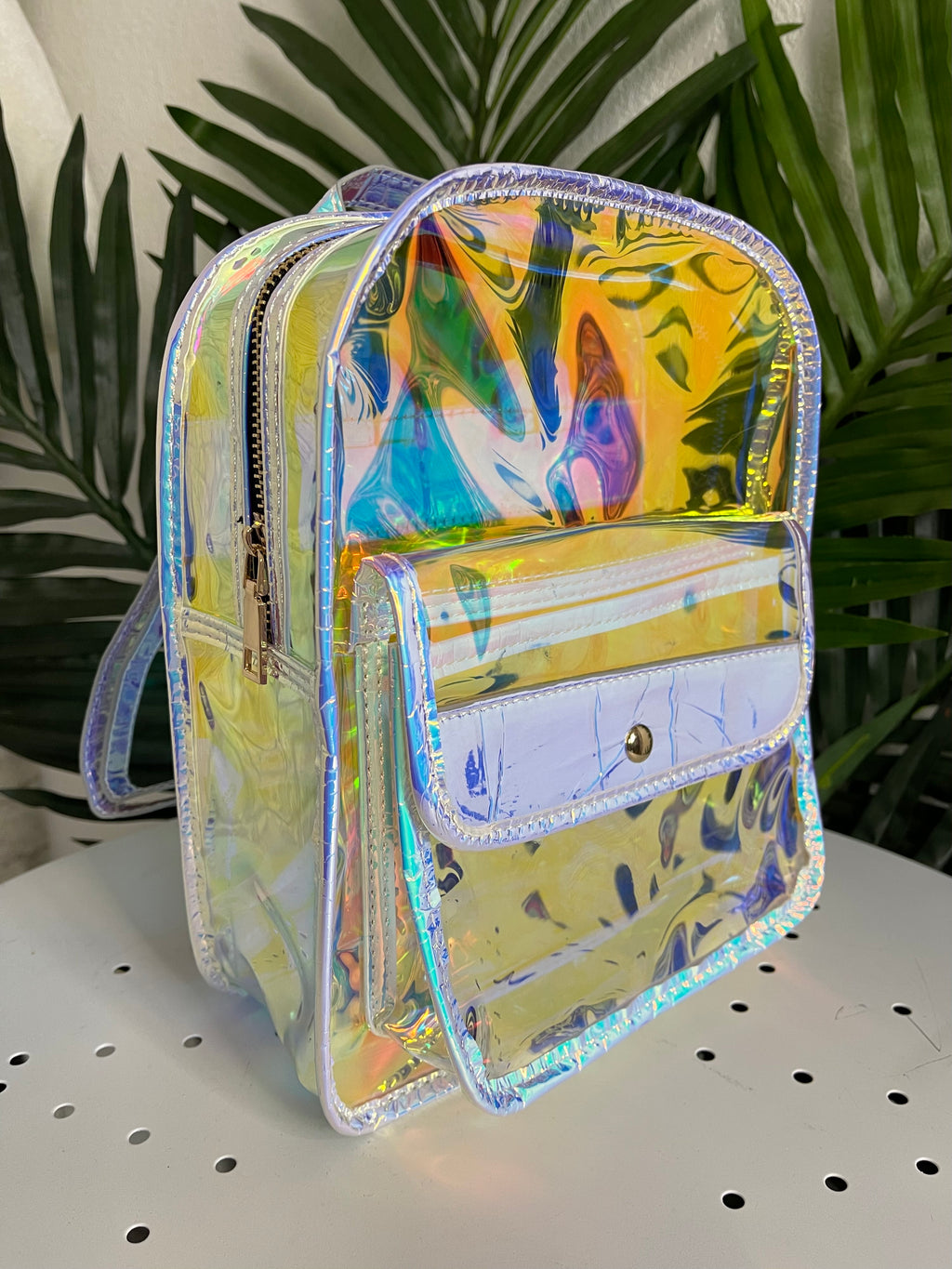 Hologram PVC Backpack Rainbow