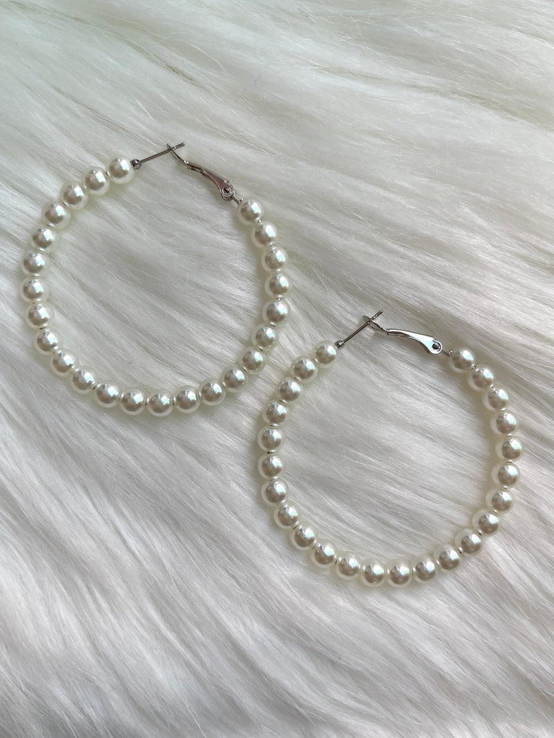 Pearl Hoop Earring