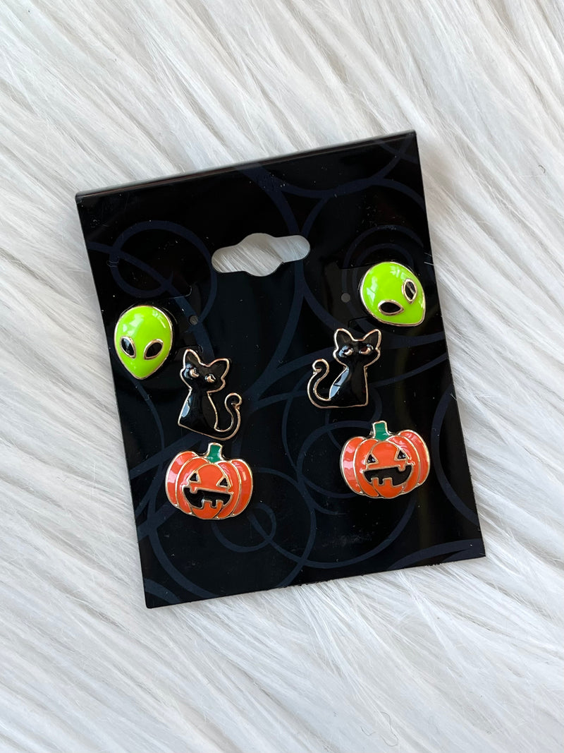 Halloween Stud Trio Earrings