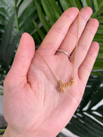 Script "Fuck" Necklace Gold