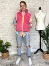 Chance Corduroy Puffer Vest Pink