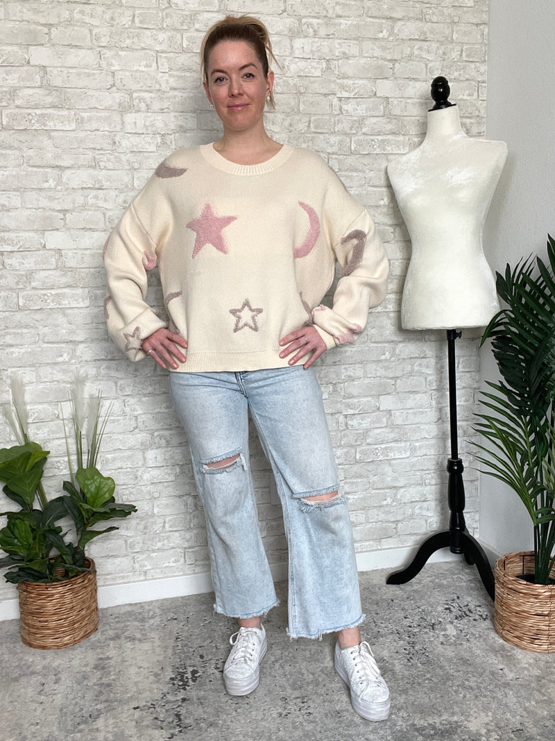 Galaxy Gazing Sweater Ivory