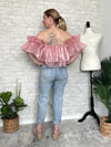 Pink Fluff Ruffle Top