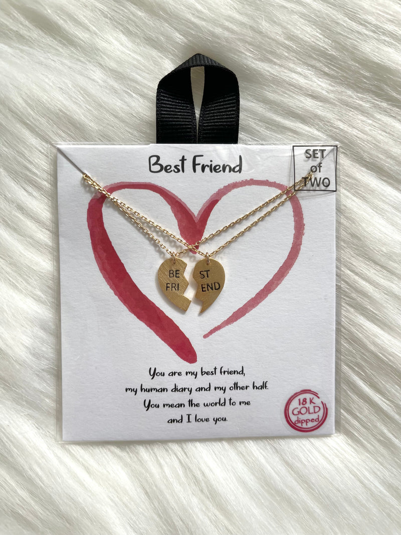 Best Friend Pendants Gold