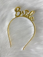 Bride Headband/Tiara Gold