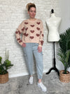 Neutral Love Sweater Khaki+Mauve