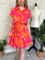 Coral Palms Dress