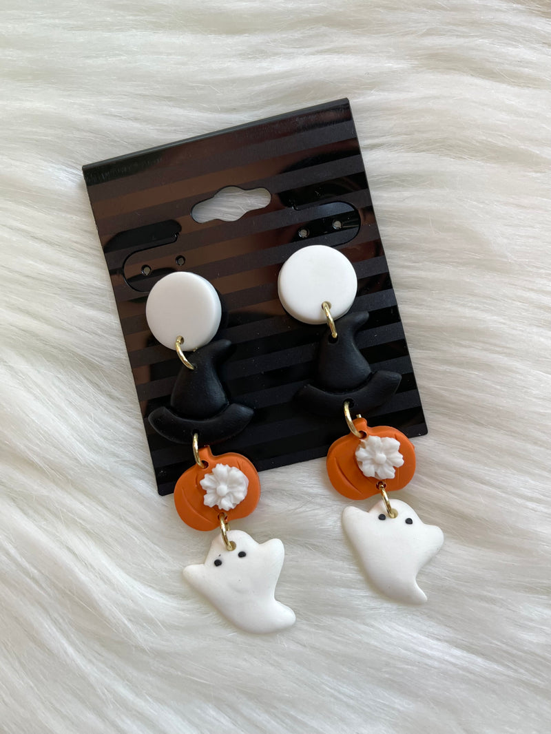 Clay Halloween Drop Earring