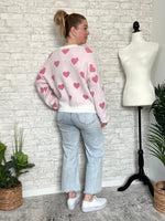 Sweet Pink Hearts Sweater