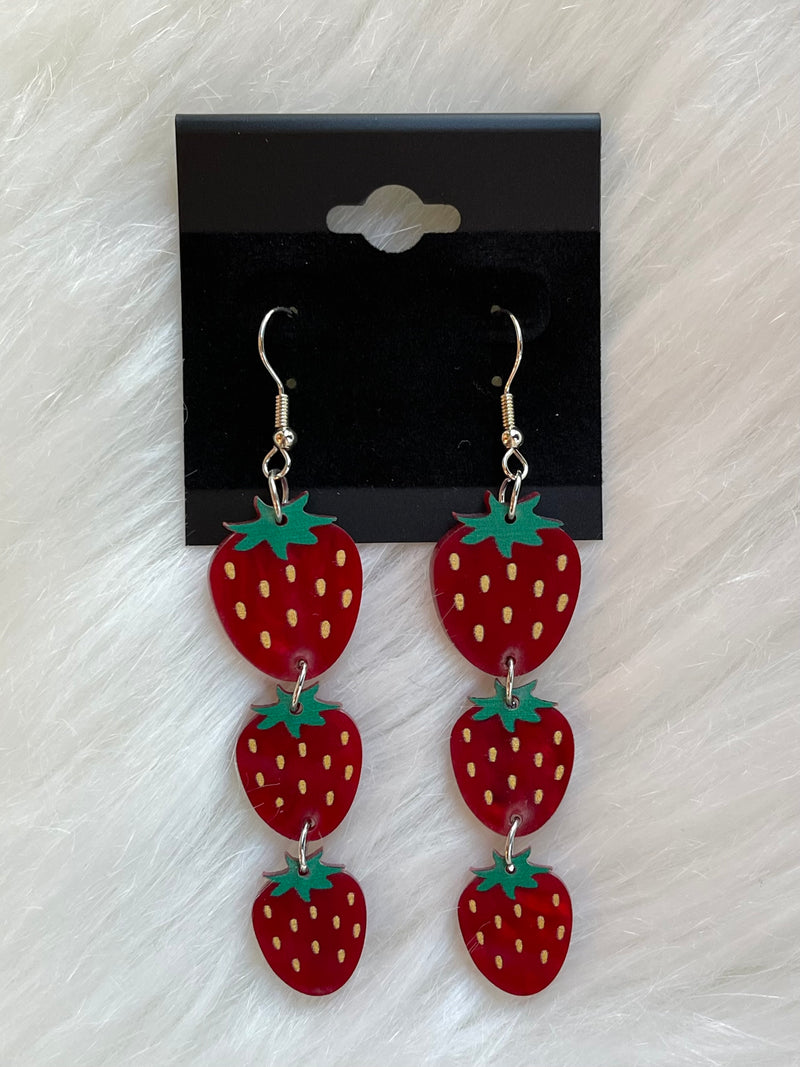 Triple Berry Earring