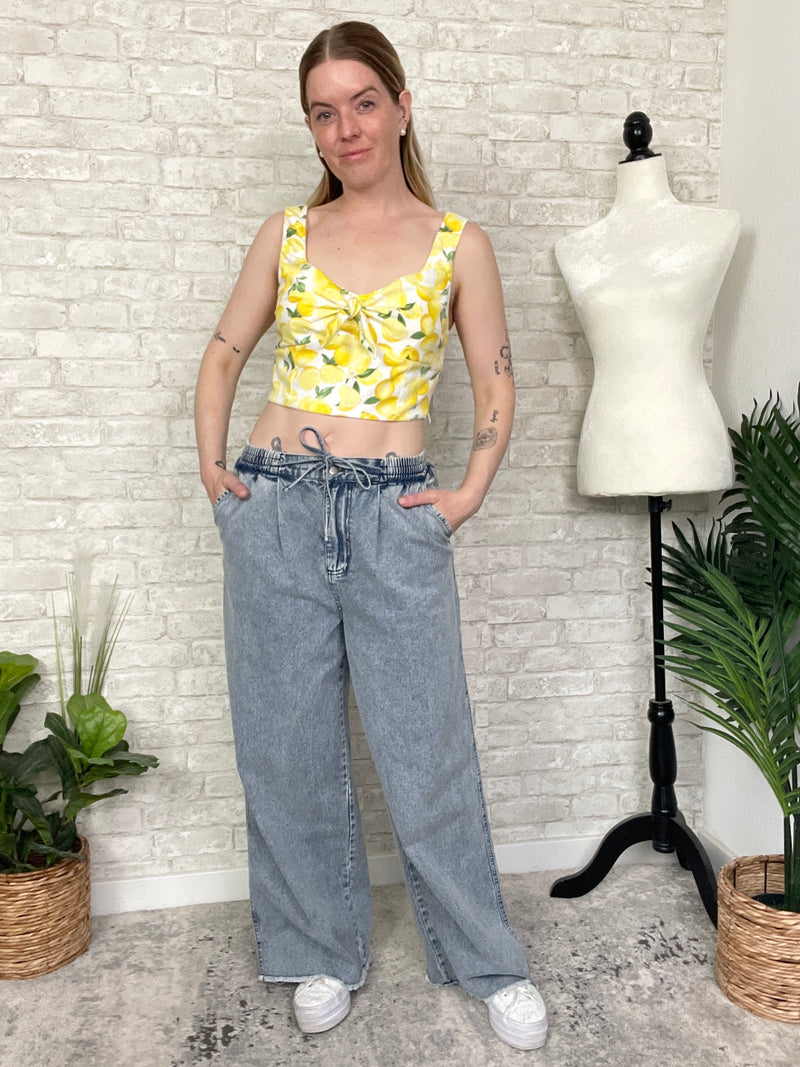 Lemon Spritz Crop Top