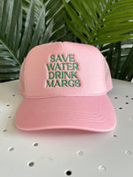 Drink Margs Trucker Hat Light Pink