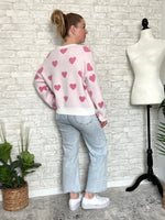 Sweet Pink Hearts Sweater