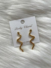 Gold Snake Studs