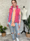 Chance Corduroy Puffer Vest Pink