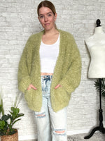 Tinsel+Fluff Heavy-Weight Cardigan Grinch Green