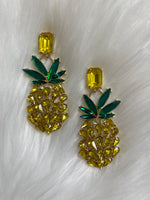 Crystal Pineapple Earrings