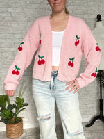 Cherries Jubilee Sweater Pink