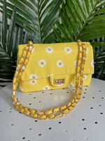 Daisy Yellow Crossbody Bag