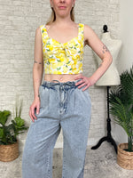 Lemon Spritz Crop Top