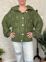 Hadley Green Chunky Knit Cardigan