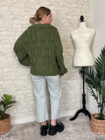 Hadley Green Chunky Knit Cardigan