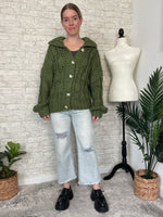 Hadley Green Chunky Knit Cardigan