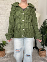 Hadley Green Chunky Knit Cardigan