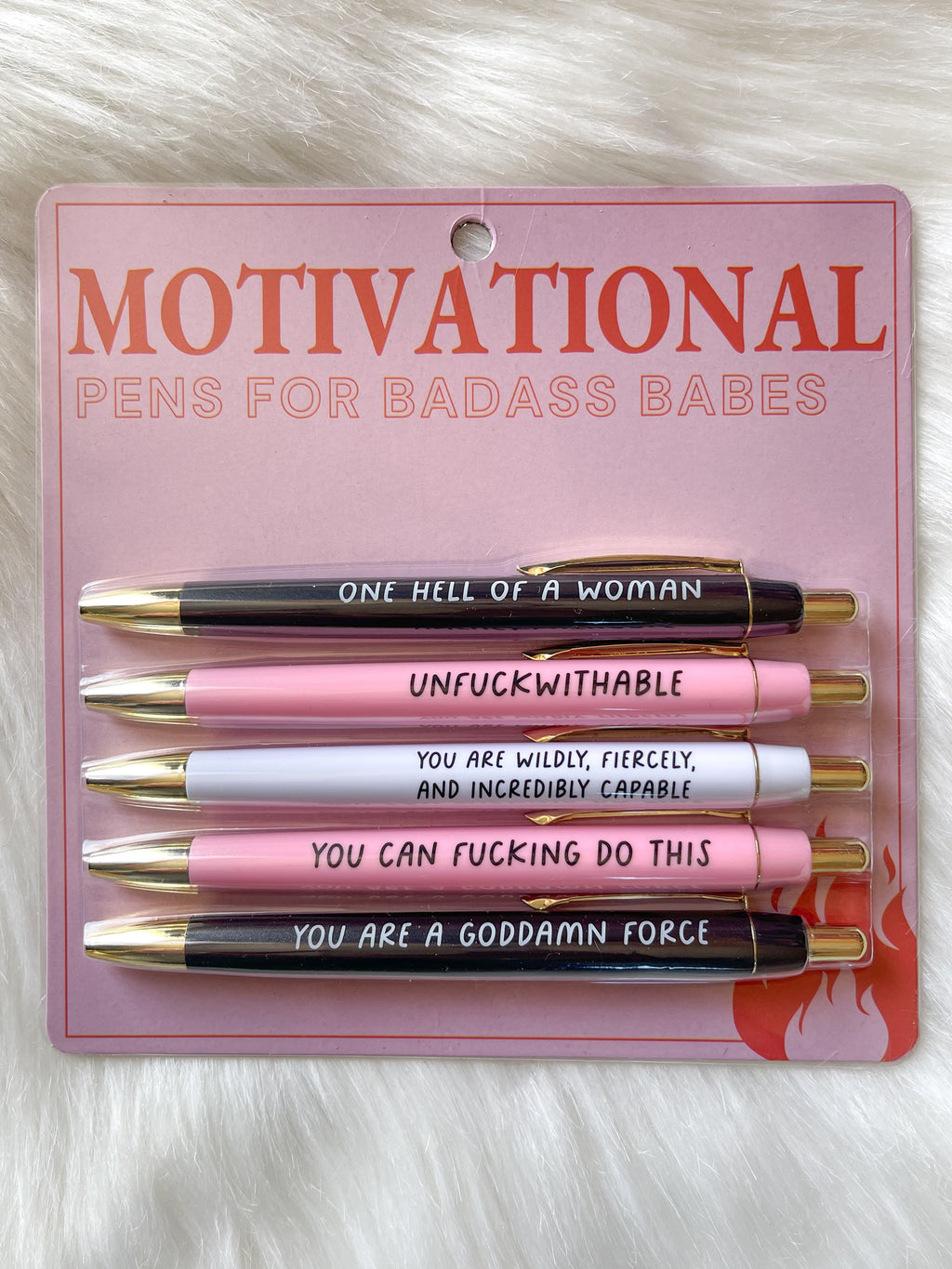 Mementofor Motivational Badass Pen Set, Funny Pens Swear Word Daily Pen Set  for Women, Motivational Pens For Badass Babes, Inspirational Pens Funny